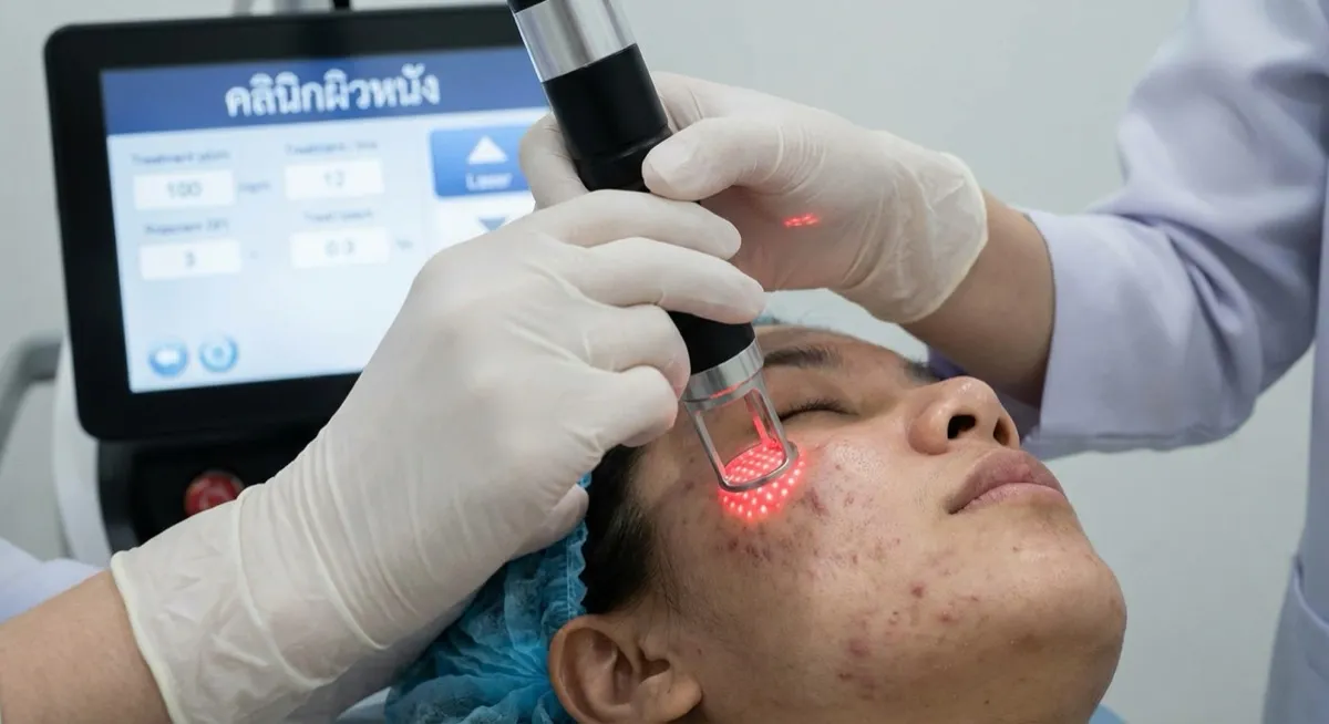 Acne & Scar Treatment procedure at a clinic in Phuket