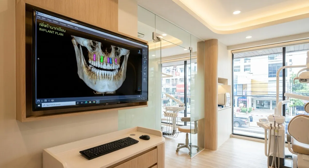 Dental Implants procedure at a clinic in Bangkok