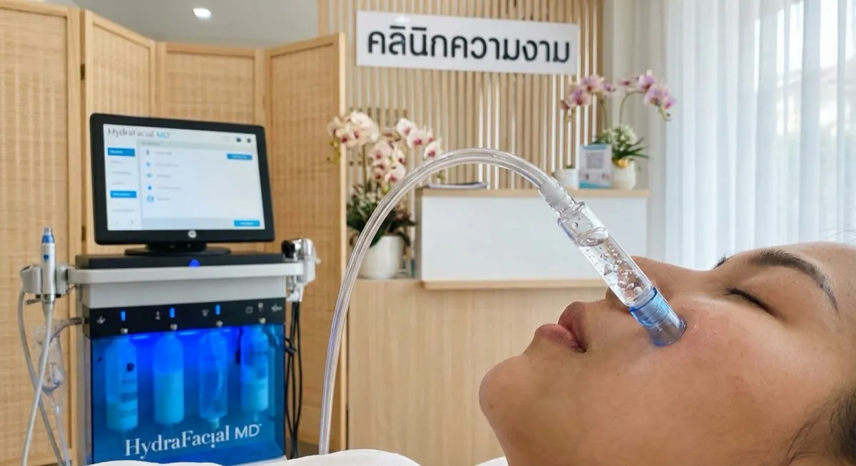 HydraFacial & Skin Boosters procedure at a clinic in Phuket