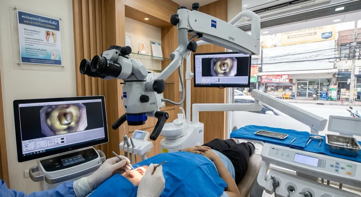 Root Canal & Endodontics procedure at a clinic in Phuket